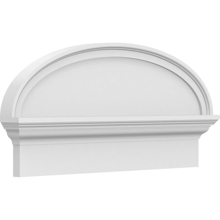 Ekena Millwork Elliptical Smooth Architectural Grade PVC Combination Pediment, 28"W x 13-7/8"H x 2-3/4"P PEDPC028X140ELL00